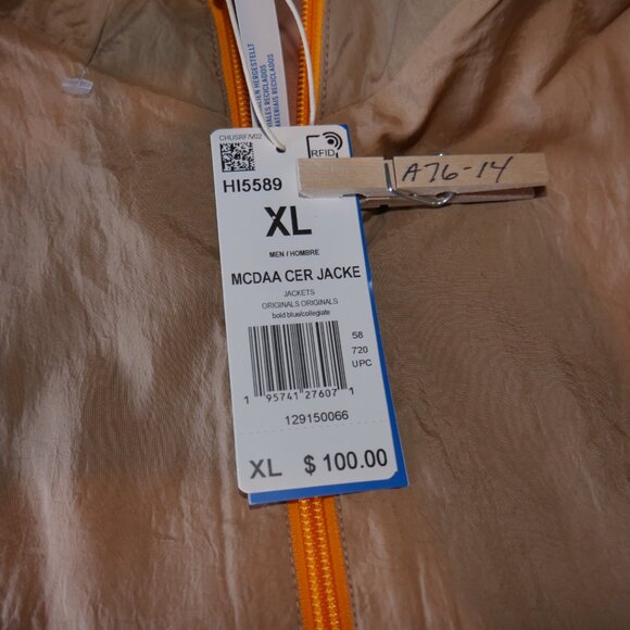 Adidas x Eric Emanuel McDonalds All American Games Track Jacket Men's XL NWT - Picture 8 of 8